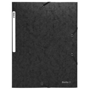 Biella Gummibandmappe A4 Schwarz