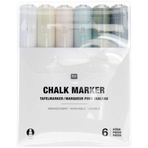 Rico Design Kreidemarker 6 Stück, Mehrfarbig