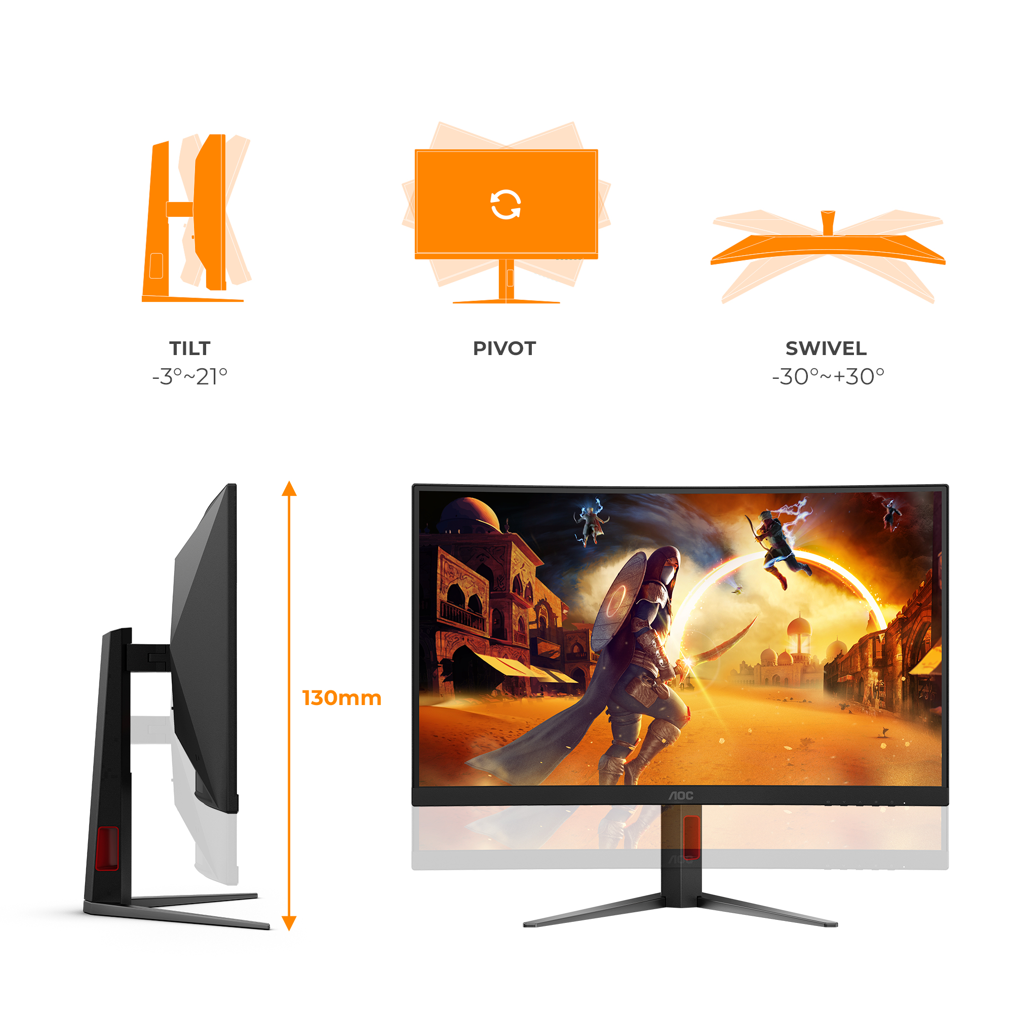 AOC Monitor C27G4Z2 6 AOC Monitor C27G4Z2 – Bild 4