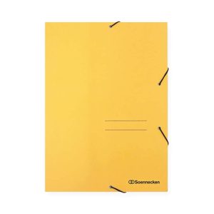Soennecken Gummibandmappe A4, Gelb, 3 Klappen
