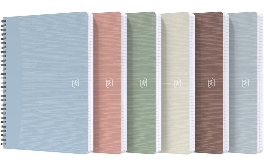Oxford Notizheft A5, kariert, assortiert 3 Oxford Notizheft A5, kariert, assortiert
