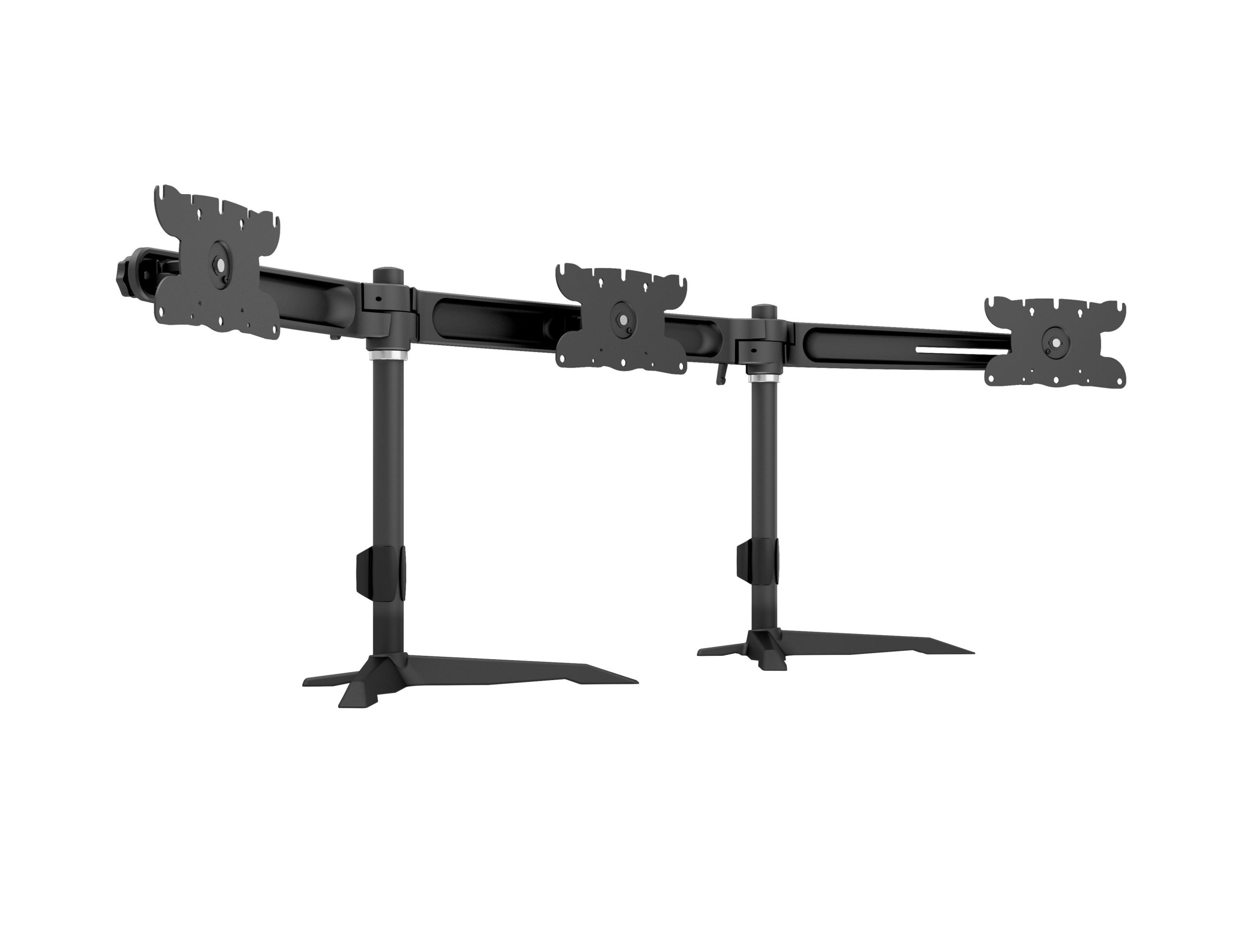 Multibrackets Monitor-Standfuss Triple L bis 24 kg – Schwarz 4 Multibrackets Monitor-Standfuss Triple L bis 24 kg – Schwarz – Bild 2