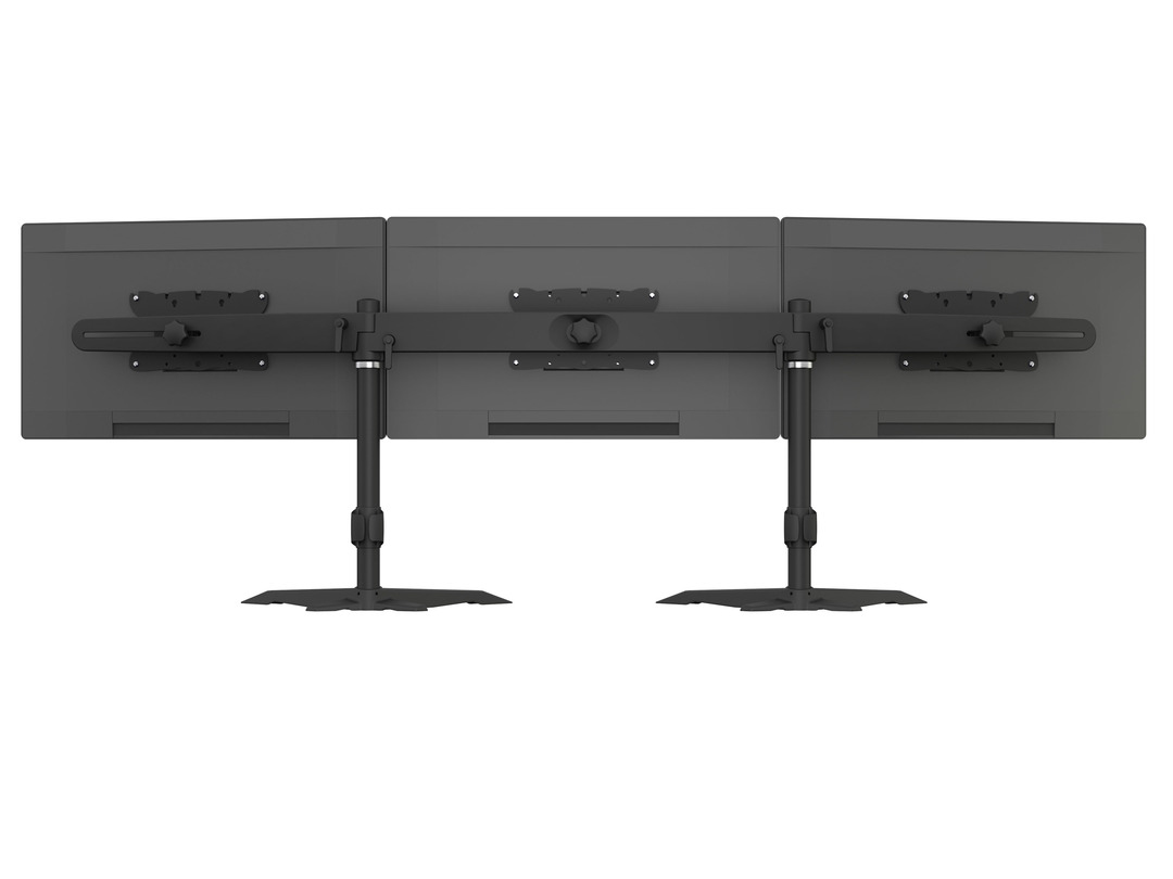 Multibrackets Monitor-Standfuss Triple L bis 24 kg – Schwarz 11 Multibrackets Monitor-Standfuss Triple L bis 24 kg – Schwarz – Bild 9