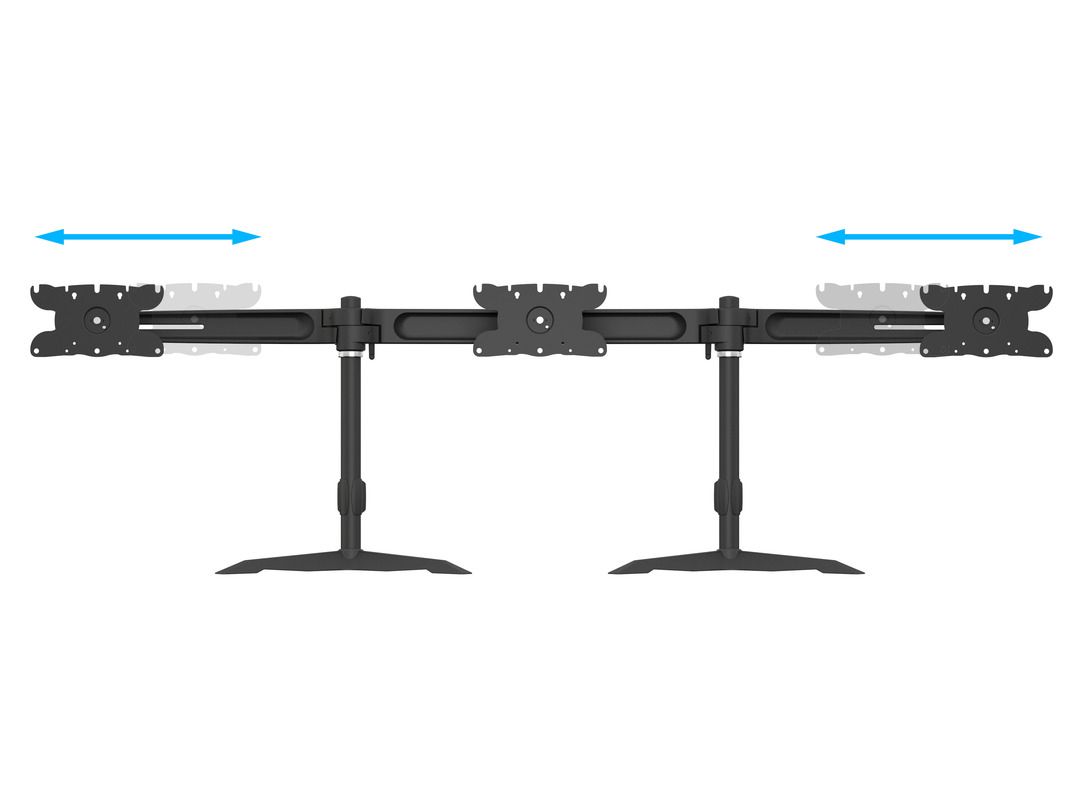 Multibrackets Monitor-Standfuss Triple L bis 24 kg – Schwarz 14 Multibrackets Monitor-Standfuss Triple L bis 24 kg – Schwarz – Bild 12