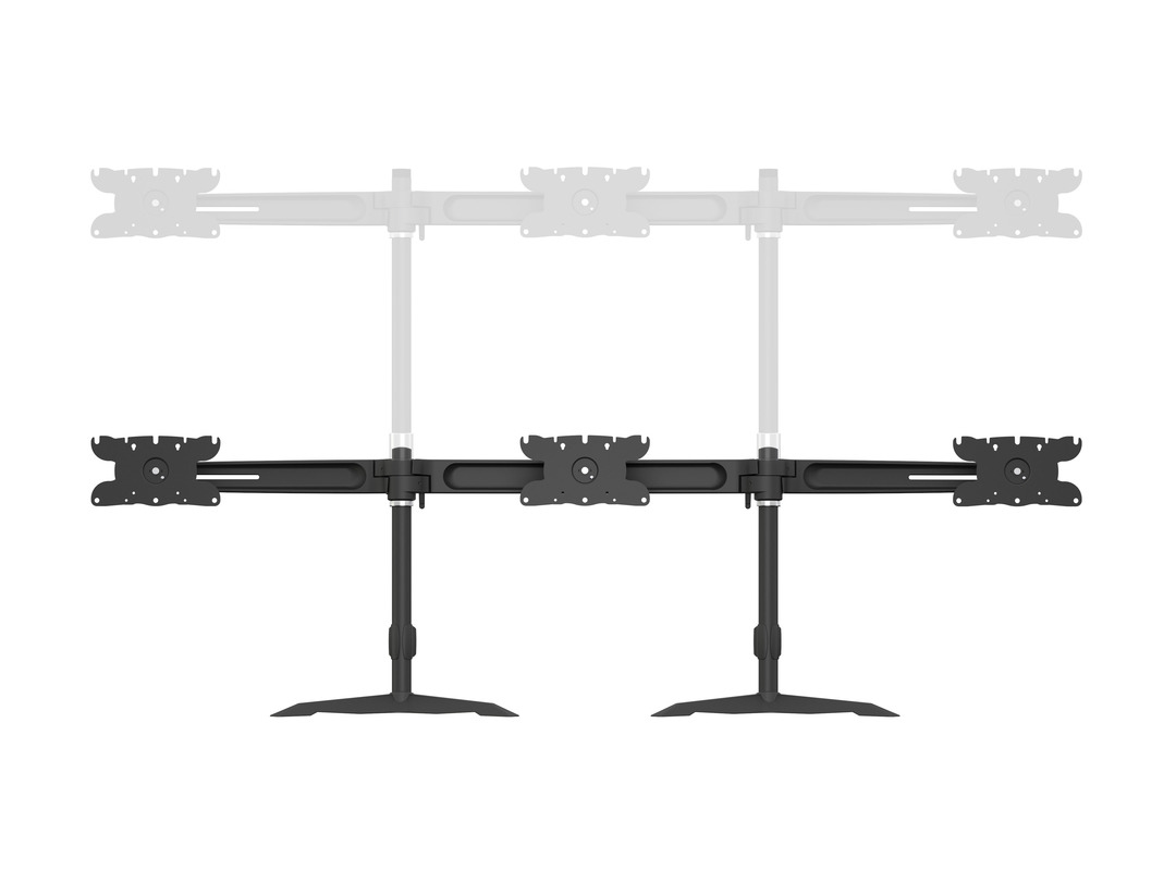 Multibrackets Monitor-Standfuss Triple L bis 24 kg – Schwarz 18 Multibrackets Monitor-Standfuss Triple L bis 24 kg – Schwarz – Bild 16