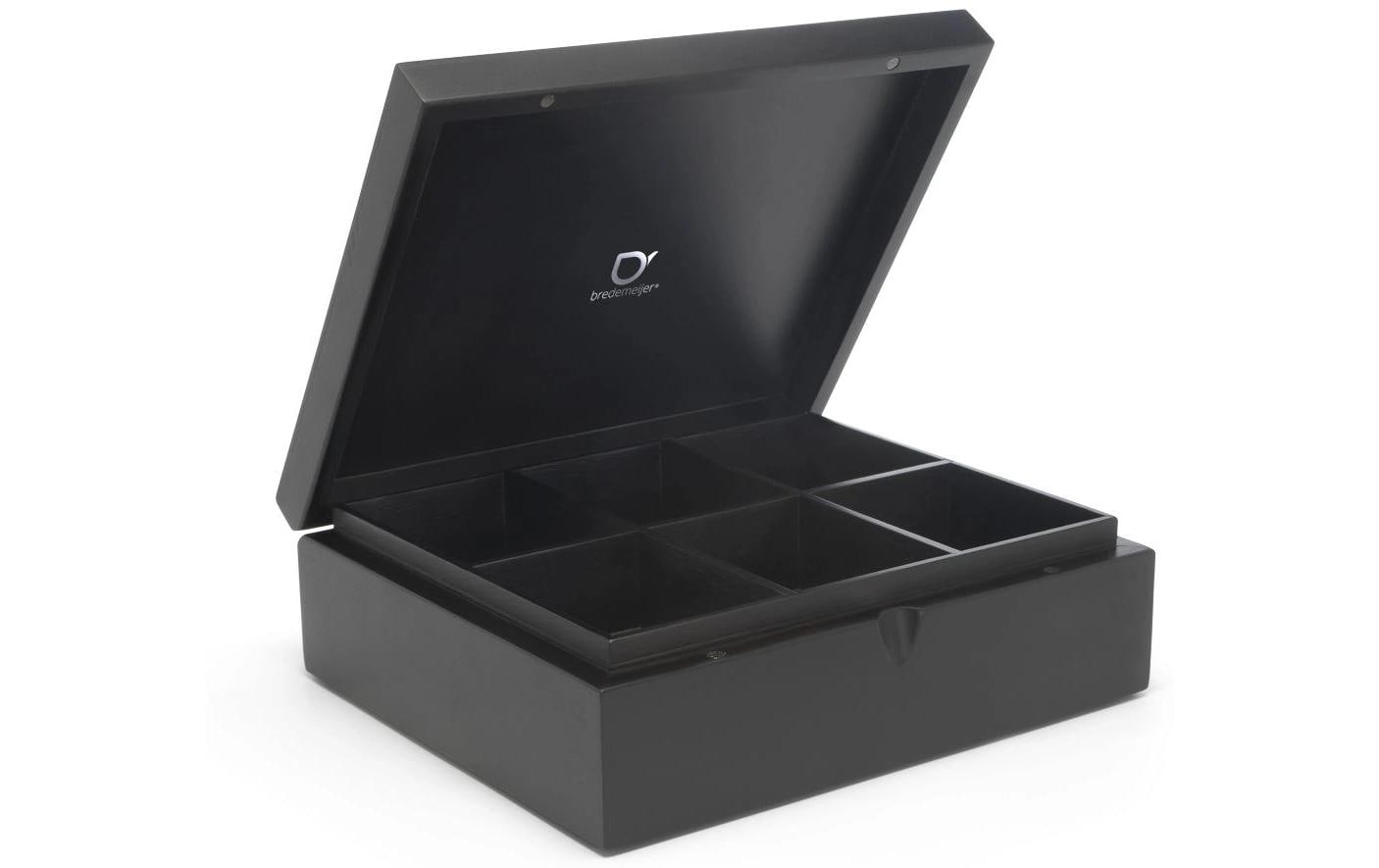 Bredemeijer Teebeutel-Box 6 Fächer, Schwarz 2