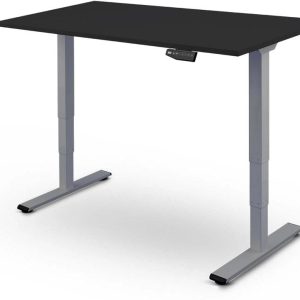 Contini höhenverstellbarer Bürotisch 1.8×0.8 m Schwarz Grau