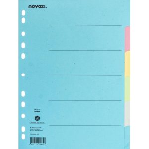 novooo. Register A4, 6-teilig Bunt, 215 g/m²