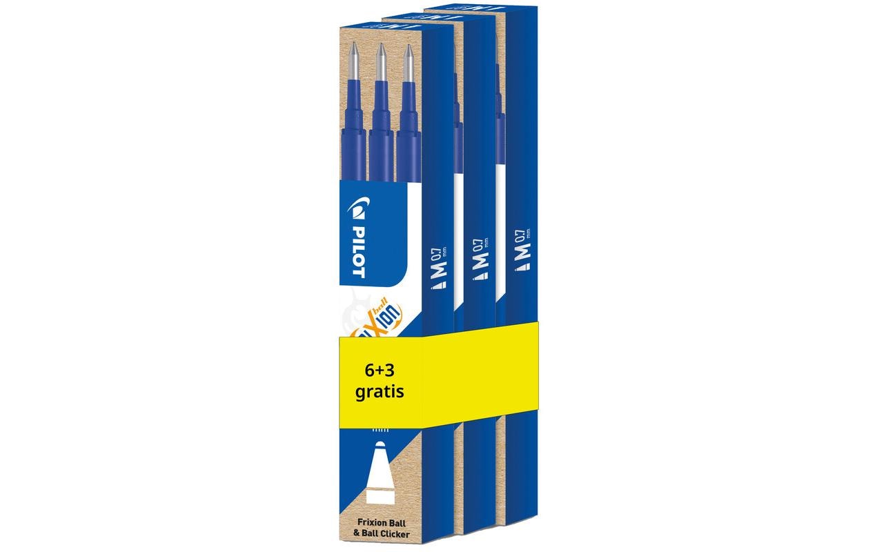 Pilot FriXion Refill 6 Stück + 3 gratis, 0.7 mm, Blau 1