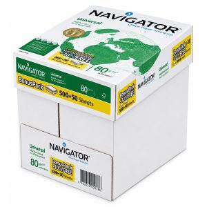 Fischer Papier Kopierpapier Navigator A4 80 g/m², 2750 Blatt