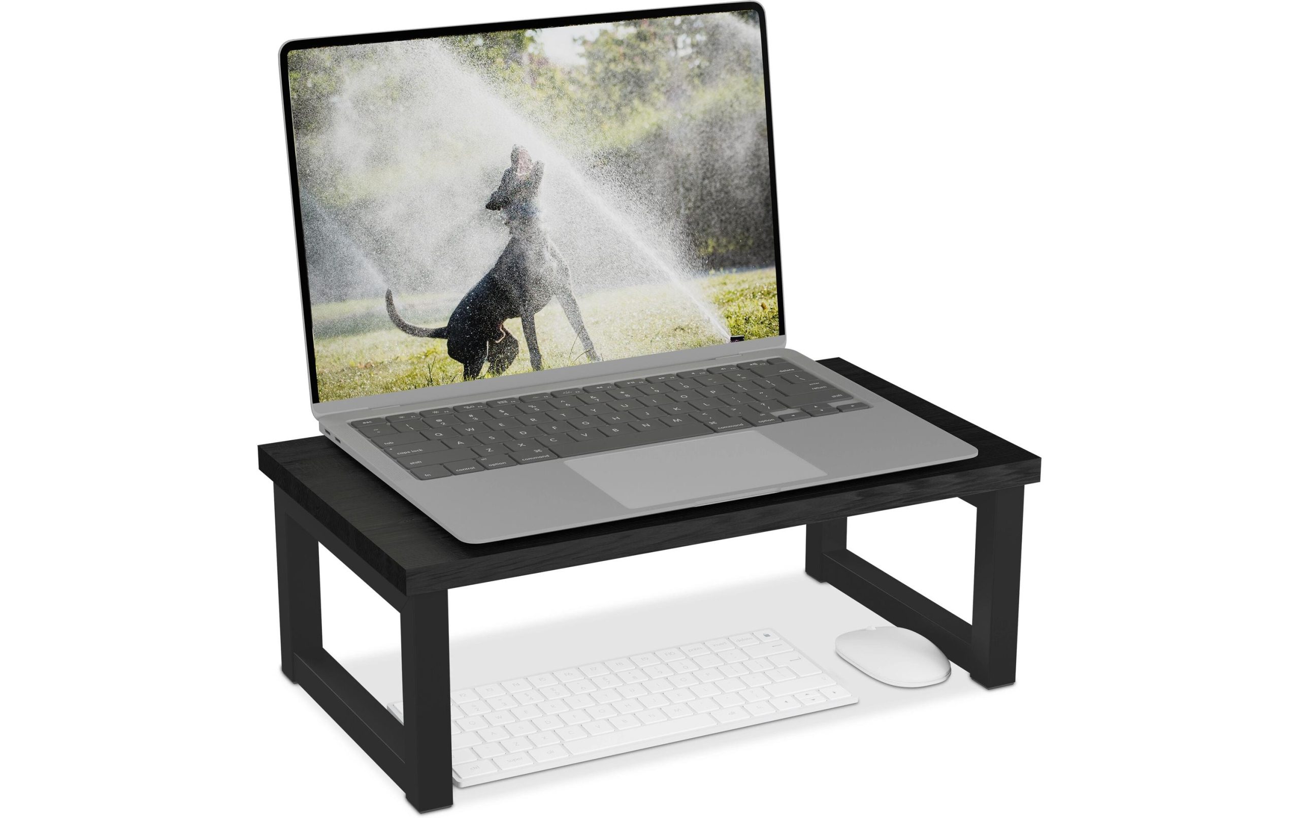 relaxdays Monitorständer Schwarz 3 relaxdays Monitorständer Schwarz