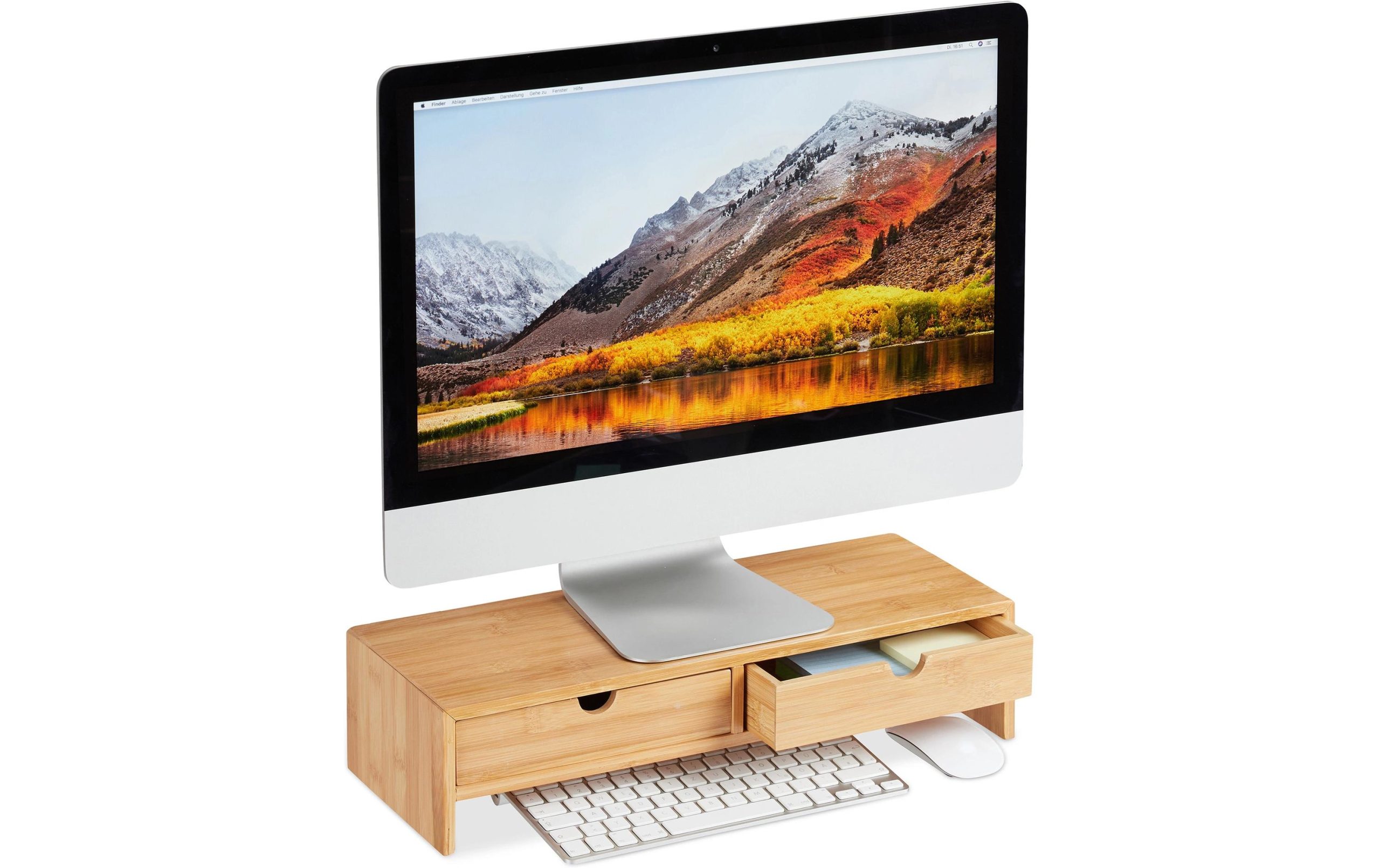relaxdays Monitorständer, Bambus, Hellbraun 2 432893697 xxl3 scaled