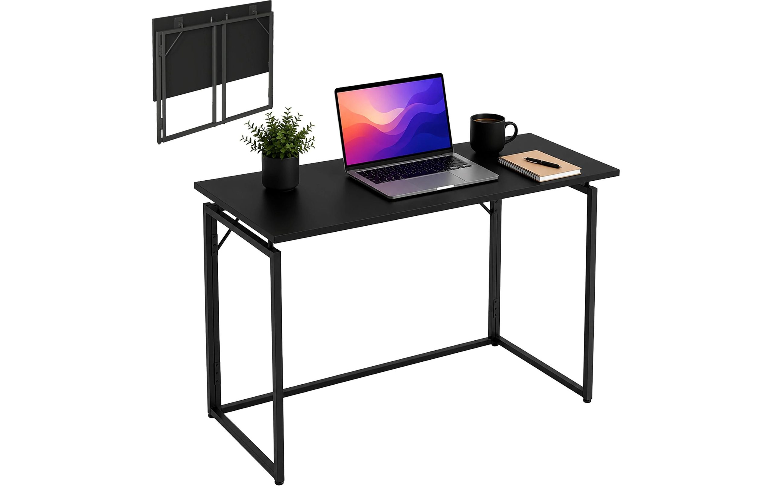 relaxdays Klapptisch 80 x 45 cm, Weiss 2 relaxdays Klapptisch 80 x 45 cm, Weiss