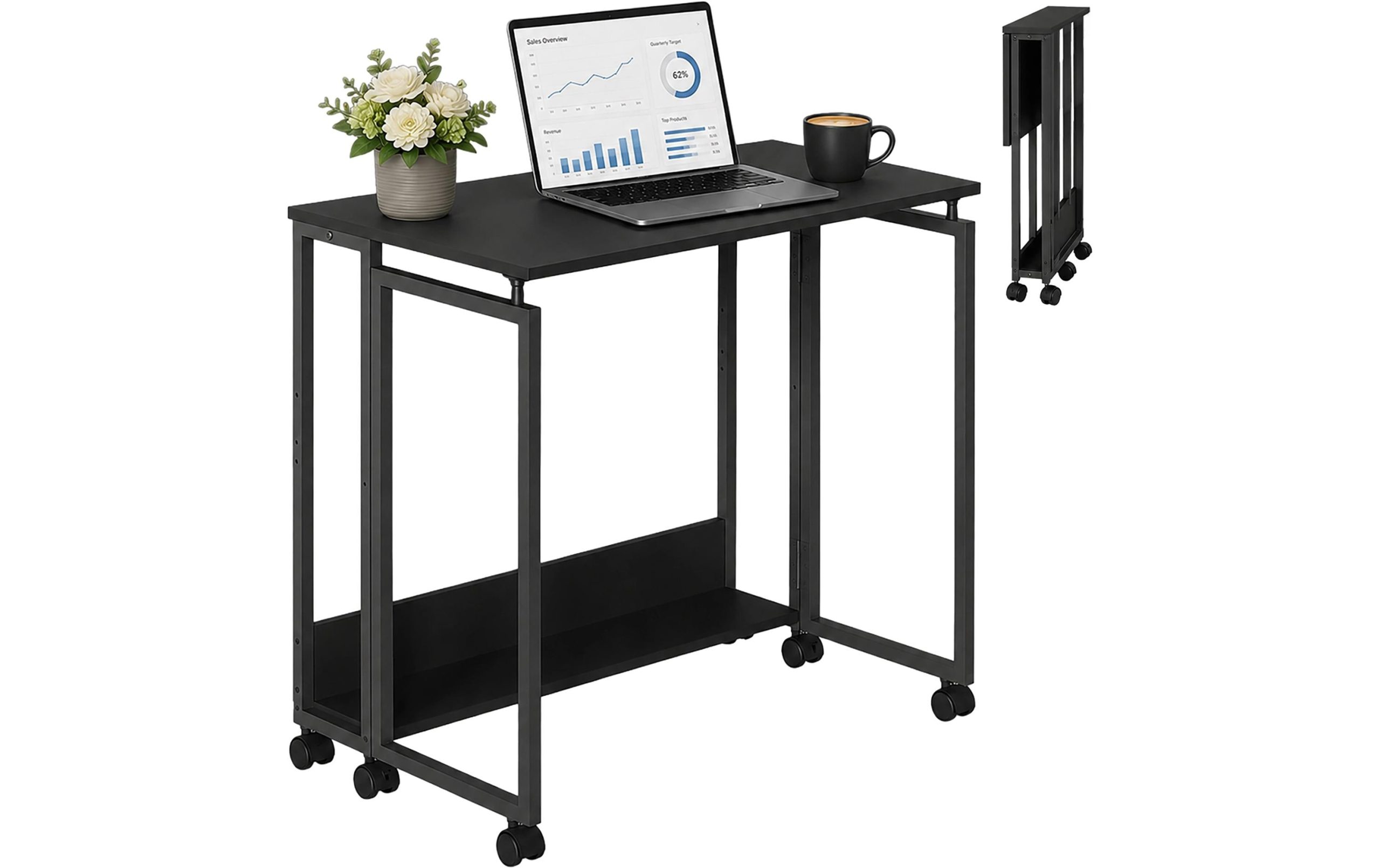 relaxdays Schreibtisch, Schwarz, 75 x 80 x 50 cm 2 432894226 xxl3 1 scaled