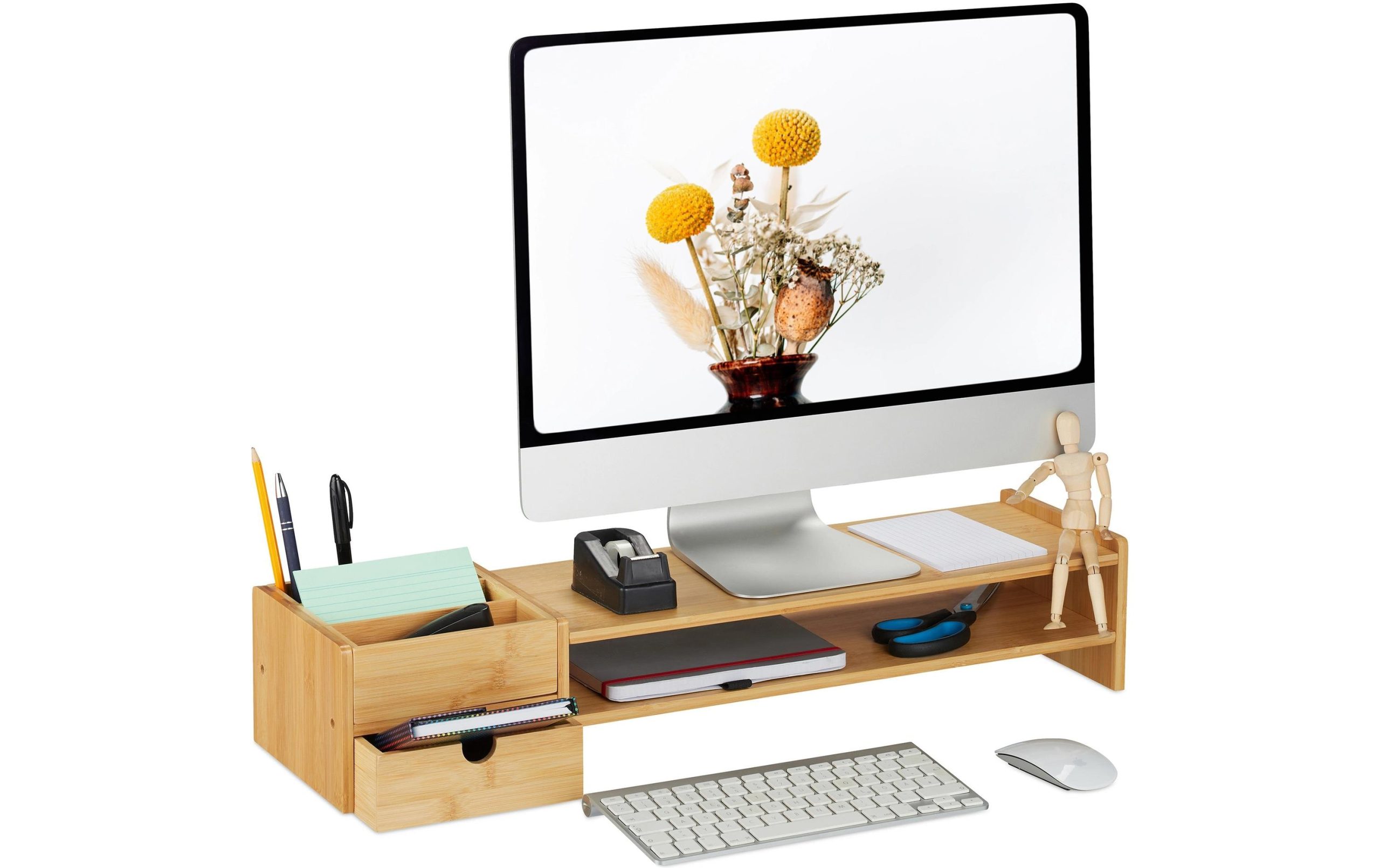 relaxdays Monitorständer 13 x 70 x 19 cm, Bambus 2 432894339 xxl3 scaled