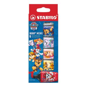 STABILO Textmarker BOSS MINI PP 6er Etui, PAW Patrol