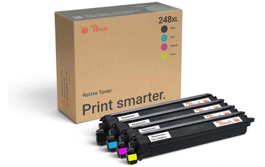 Peach TN-248XL Sparpack XL Cyan Gelb Magenta Schwarz 2