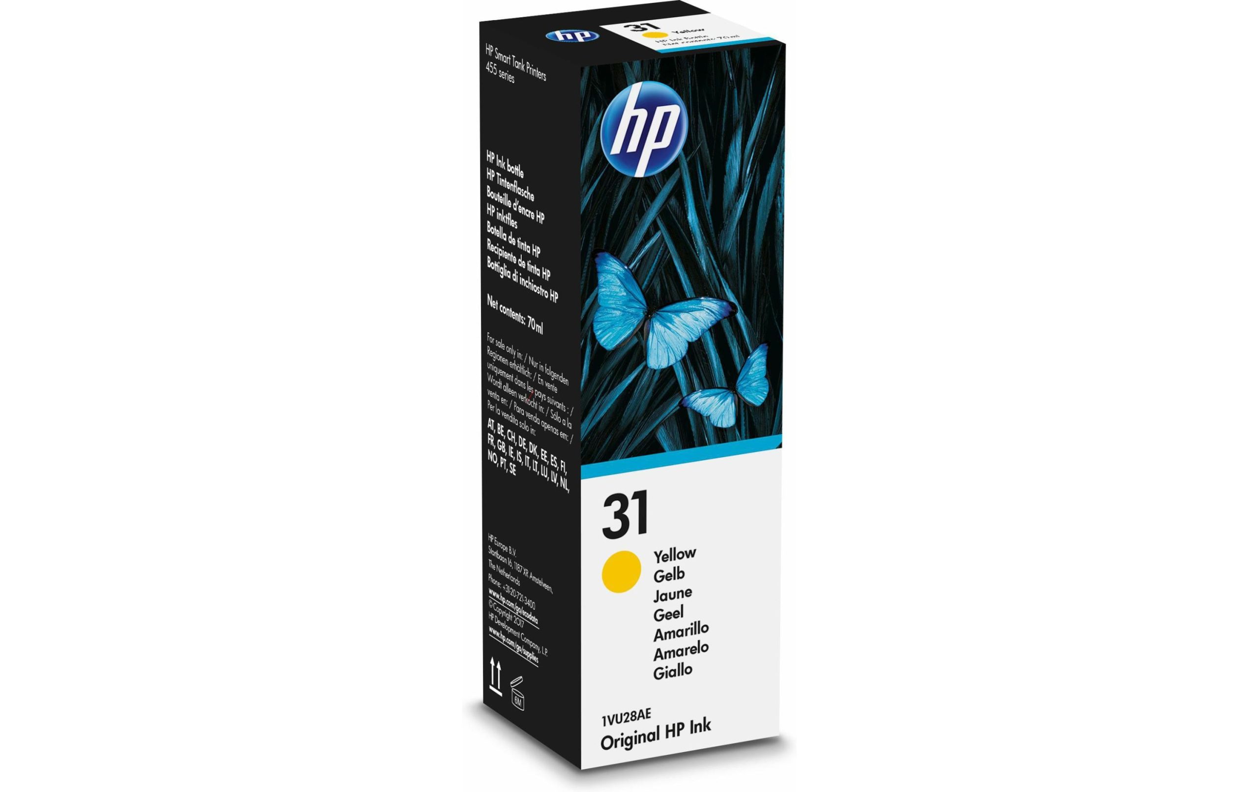 HP Tinte Nr. 31 (1VU28AE) Yellow 3 HP Tinte Nr. 31 (1VU28AE) Yellow