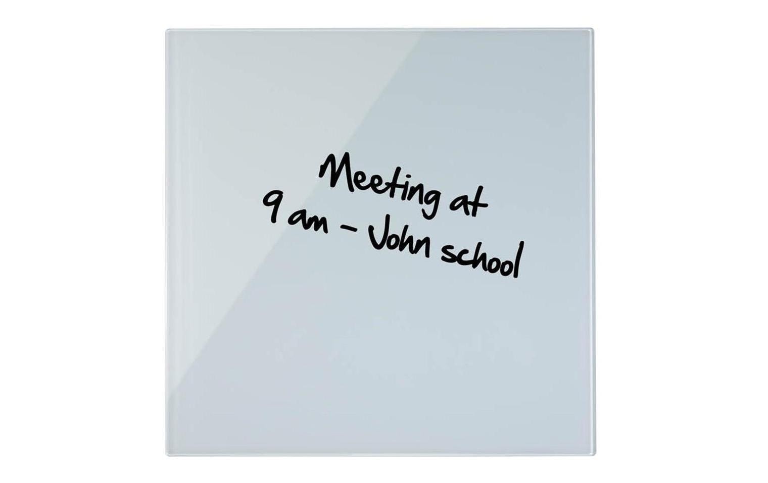 Bi-Office Magnethaftendes Glassboard 38 cm x 38 cm, Weiss 2