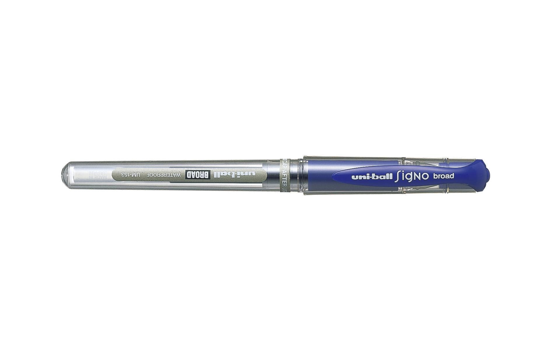 Uni Gelschreiber Uniball Signo Broad 1 mm Blau 3 Uni Gelschreiber Uniball Signo Broad 1 mm Blau