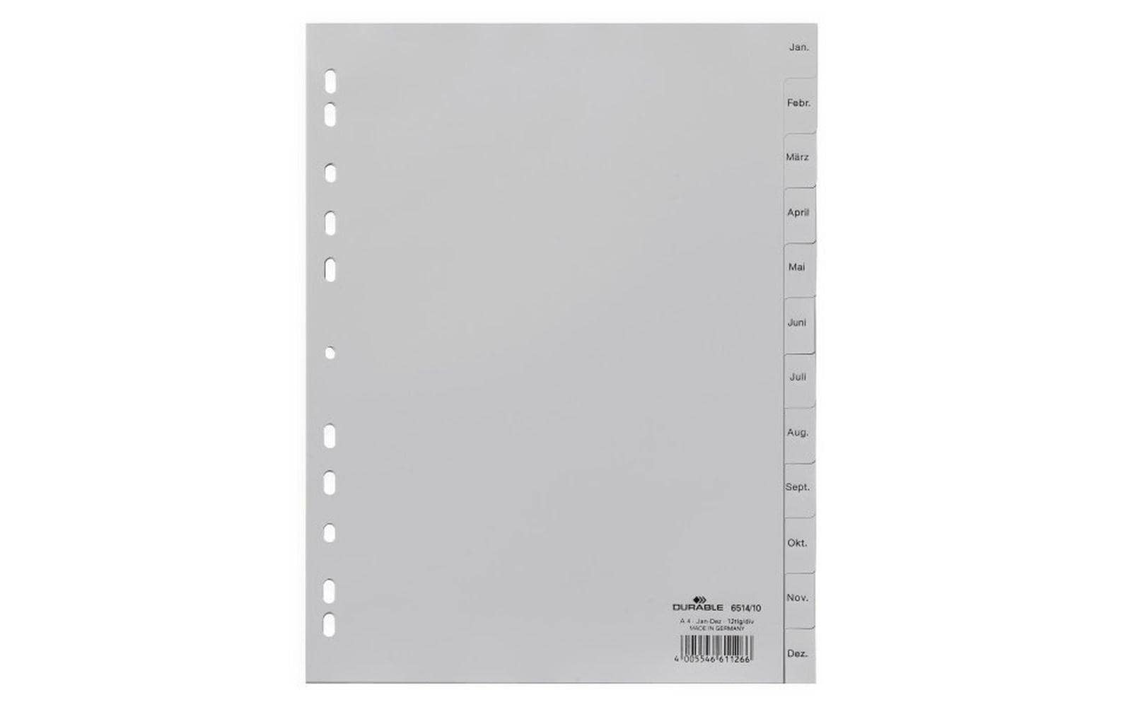 DURABLE Register A4 12-tlg. Jan-Dez 2