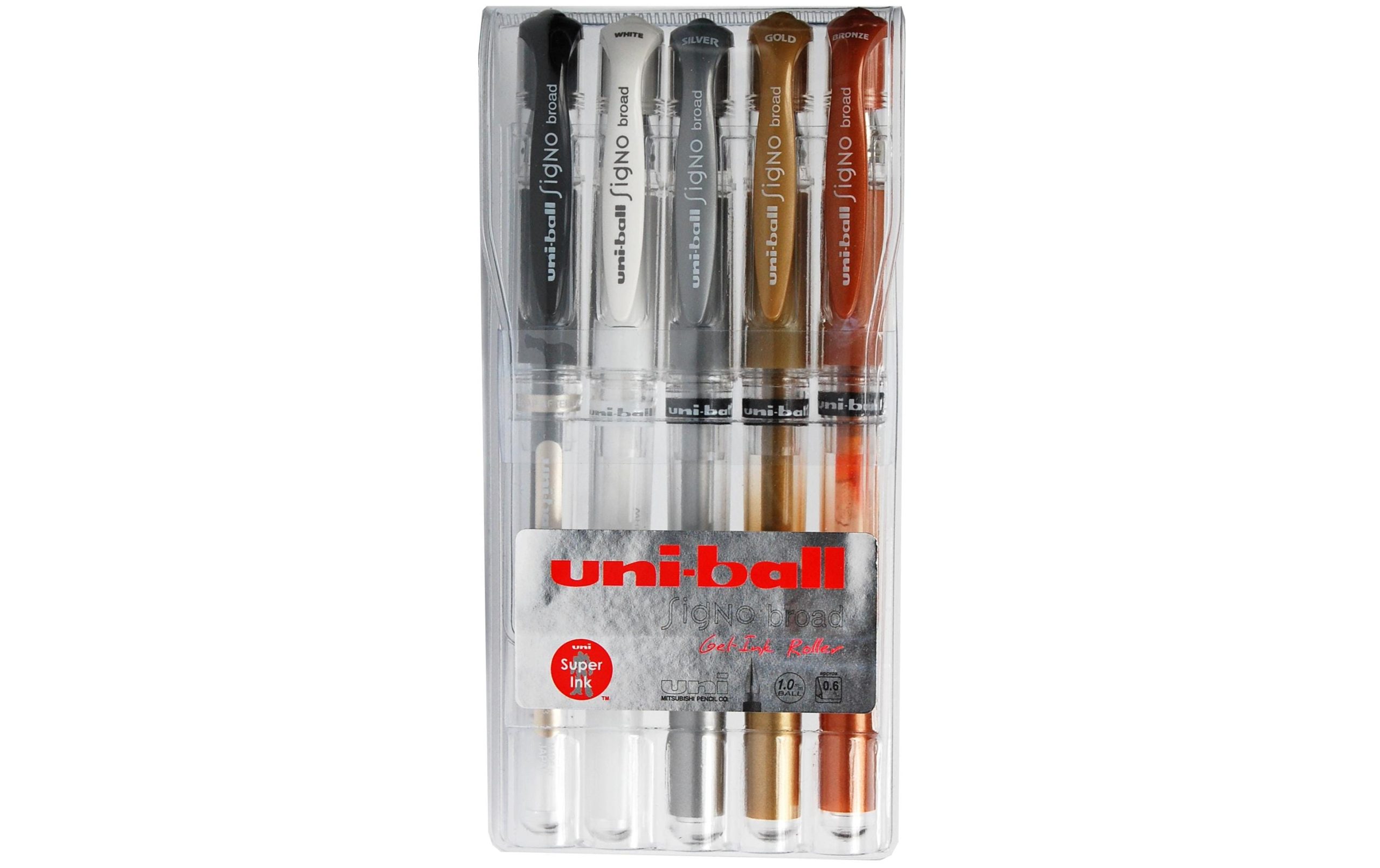 Uni Gelschreiber Signo Broad 0.65 mm, Mehrfarbig, 5 Stück 2 57901323 xxl3 scaled