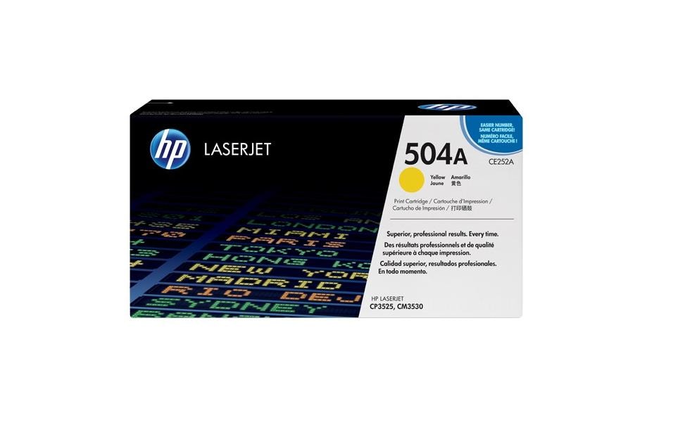 HP Toner Nr. 504A (CE252A) Yellow 2
