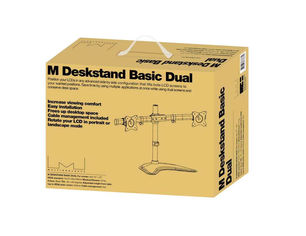 Multibrackets Monitor-Standfuss Basic Dual bis 10 kg – Schwarz 21 Multibrackets Monitor-Standfuss Basic Dual bis 10 kg – Schwarz – Bild 19