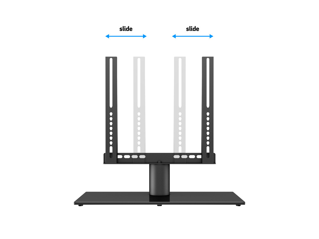 Multibrackets Monitor-Standfuss Turn Black Small bis 30 kg – Schwarz 9 Multibrackets Monitor-Standfuss Turn Black Small bis 30 kg – Schwarz – Bild 8