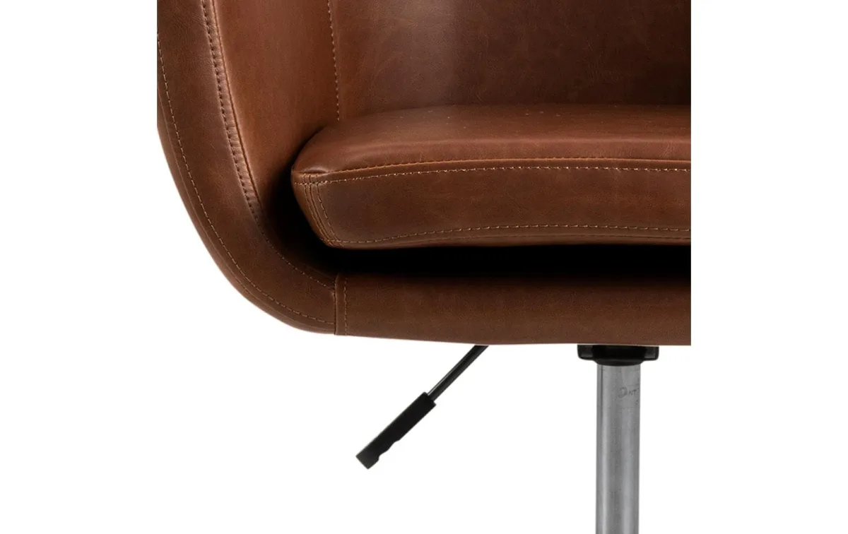 AC Design Bürostuhl Nora, mit Polsterrücken und Armlehnen, Cognac 6 AC Design Bürostuhl Nora, mit Polsterrücken und Armlehnen, Cognac