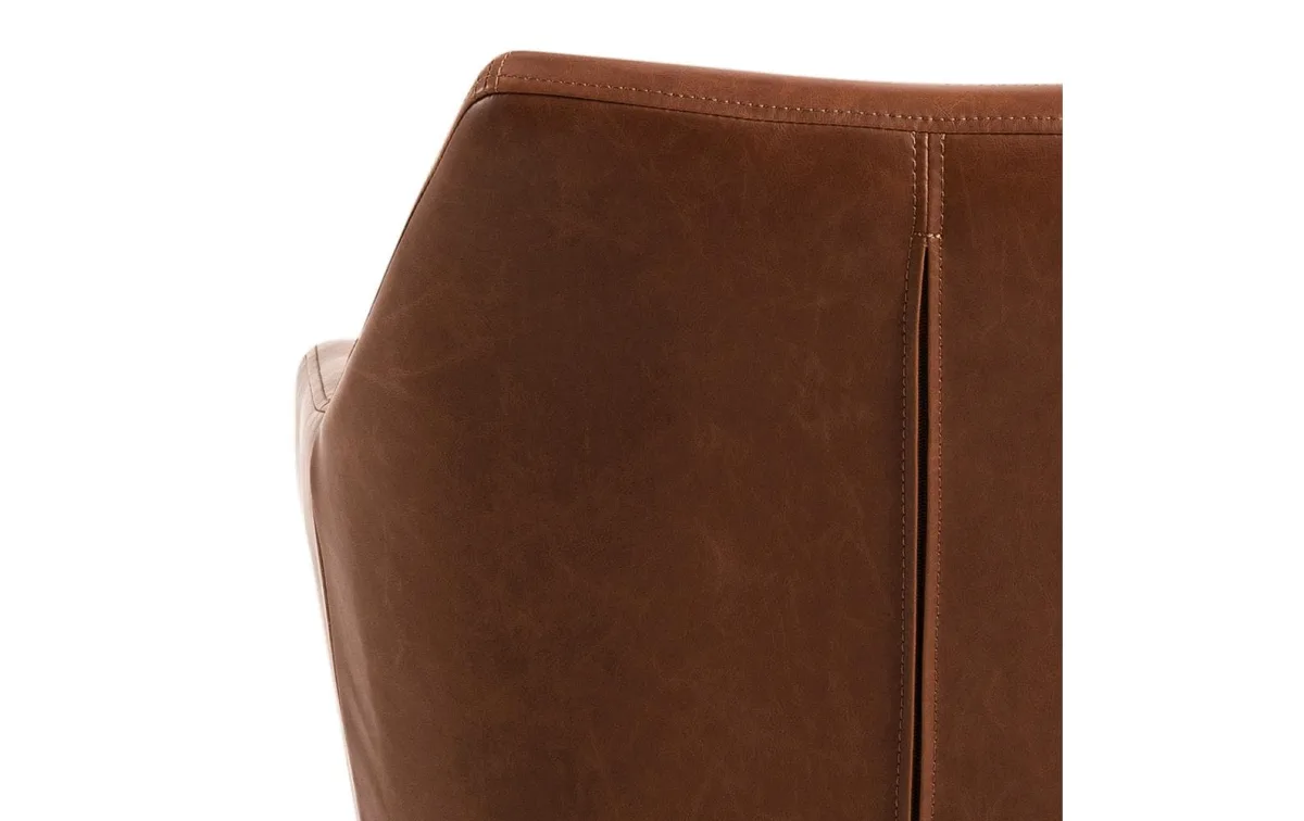 AC Design Bürostuhl Nora, mit Polsterrücken und Armlehnen, Cognac 8 AC Design Bürostuhl Nora, mit Polsterrücken und Armlehnen, Cognac